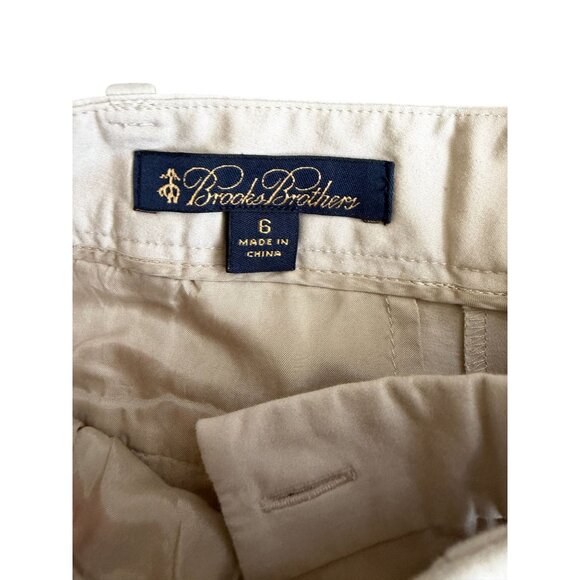 BROOKS BROTHERS Women's Beige Khaki Bermuda Shorts Size 6 - Picture 2 of 7
